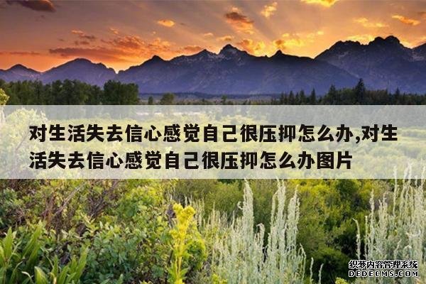 <b>对生活失去信心感觉自己很压抑怎么办,对生活失去信心感觉自己很压抑怎么办</b>