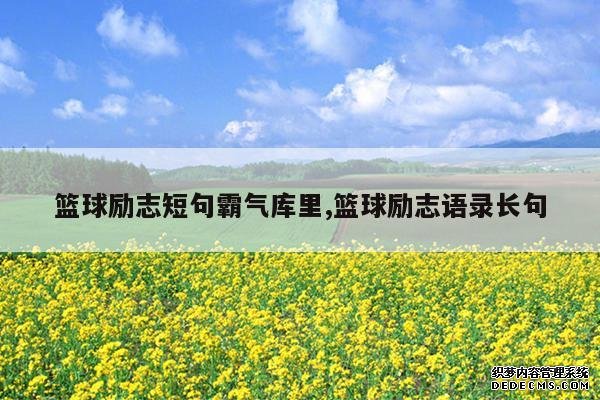 <b>篮球励志短句霸气库里,篮球励志语录长句</b>